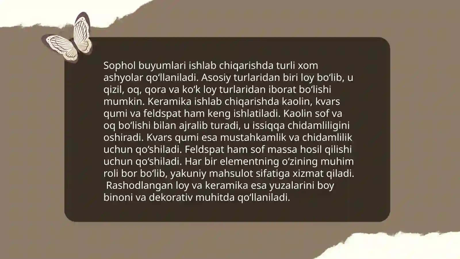 Sopol buyumlar ishlab chiqarish 4