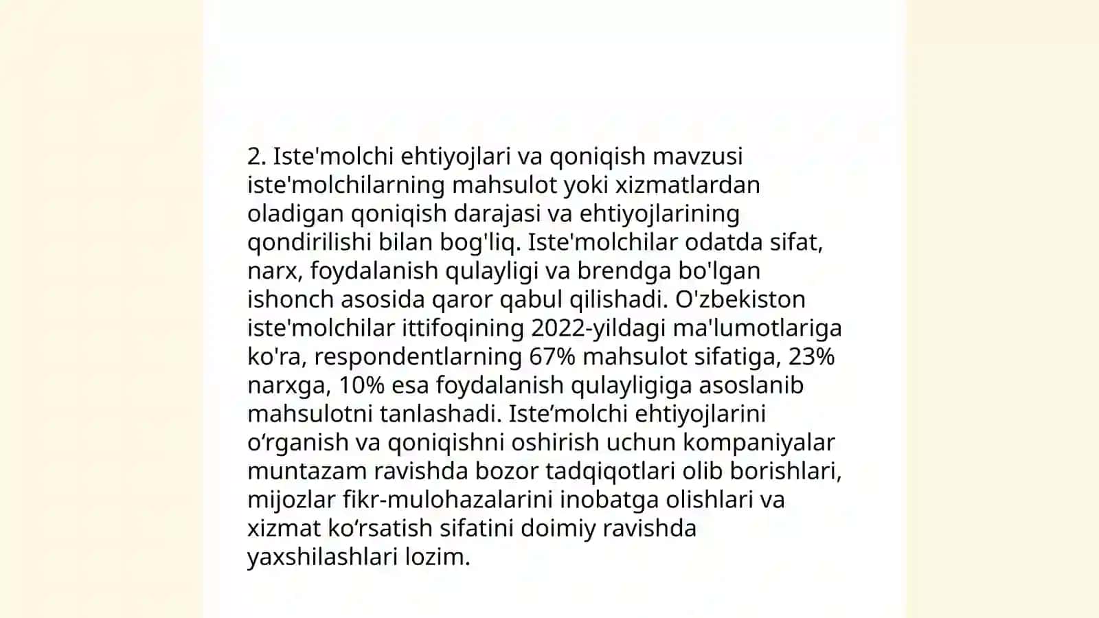 qoniqish va talab ortasidagi bogliqlik 4