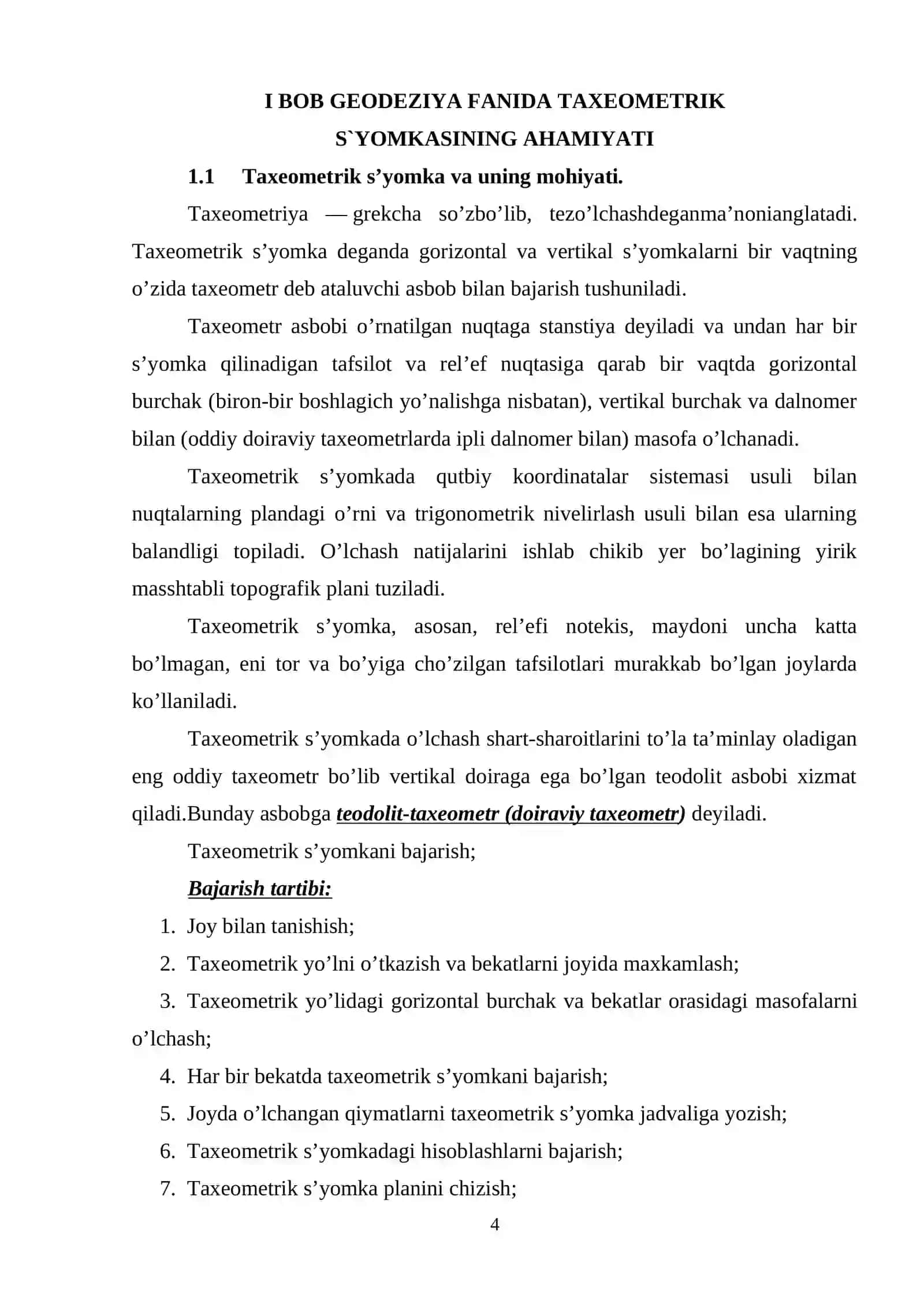 TAXEOMETRIK S’YOMKA MOHIYATI 4