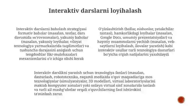 Interfaol usullar va texnologiyalar 4