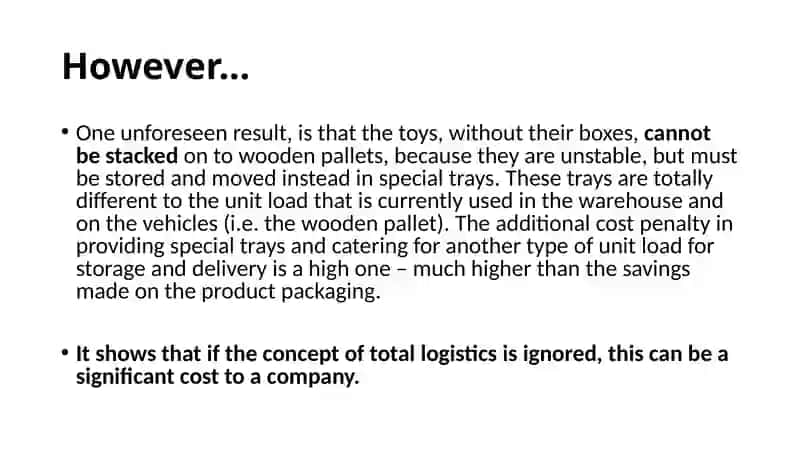 The Total Logistics Concept (TLC) 4