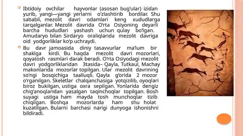 Mezolit davri va uningo‘rganilishi 4