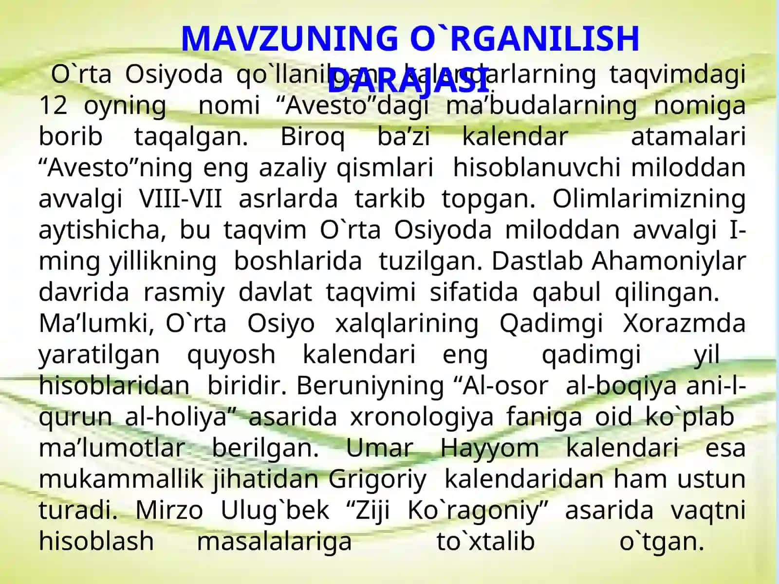 Yil taqvimlari va ular bilan bog`liq e`tiqodiy qarashlar 4