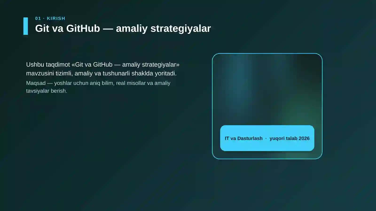Git va GitHub — amaliy strategiyalar 4