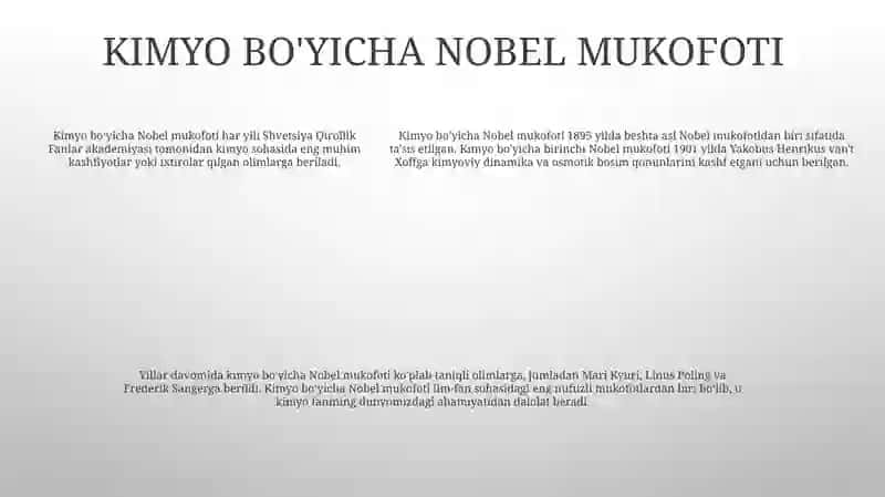 Nobel mukofoti 4