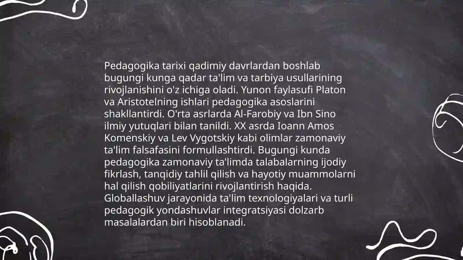 Pedagogika nazariyasi va tarixi 4