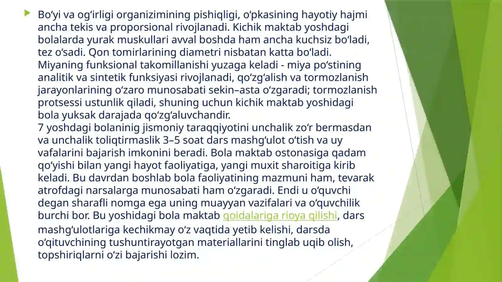 Rivojlanish psixologiyasi 4