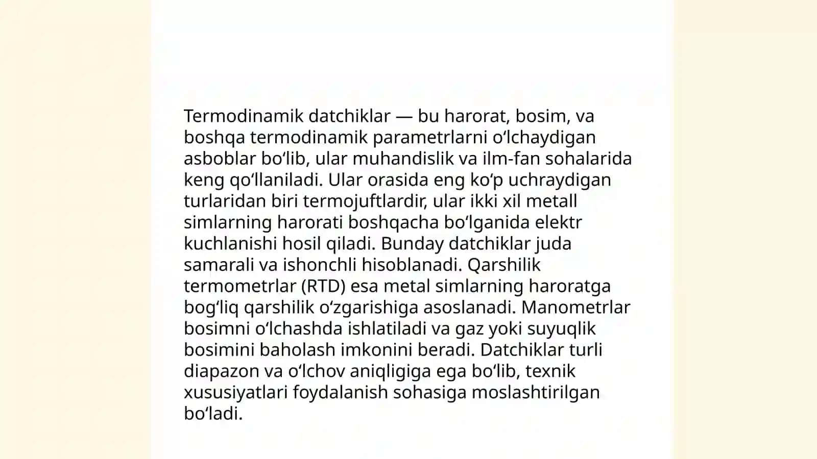 Termodinamik kattaliklarni almashtirish usullari 4