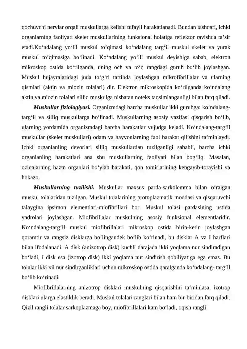 Muskullar va ularning funksiyasi 4