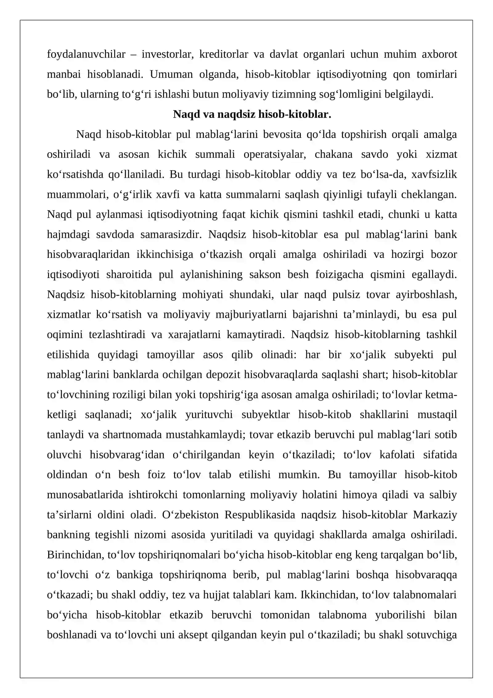 To‘lovlar bo‘yicha hisob-kitoblar auditi 4