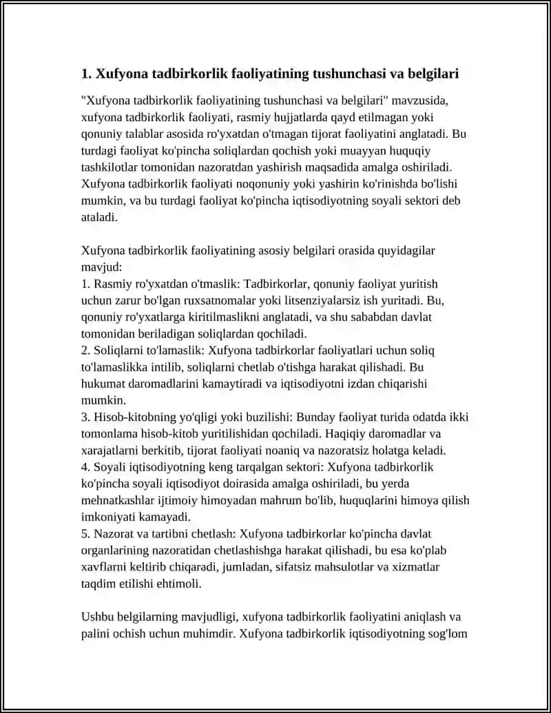 XUFYONA TADBIRKORLIK FAOLIYATINING XUQUQIY BAHOSI VA JAVOBGARLIK CHORALARI 4