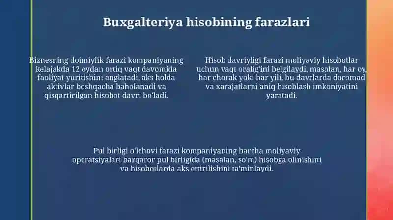 Buxgalteriya hisobining asosiy tamoyillari 4