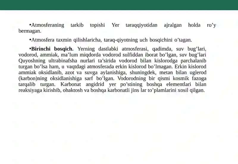 ATMOSFERANING TUZILISHI VA TARKIBI 4