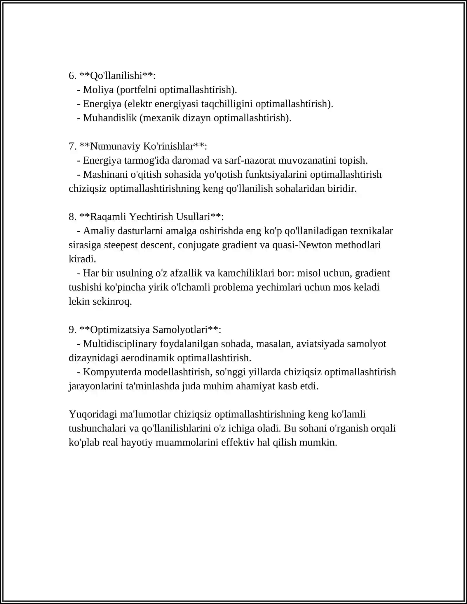 CHIZIQSIZ PROGRAMMALASHTIRISH MASALASI 4