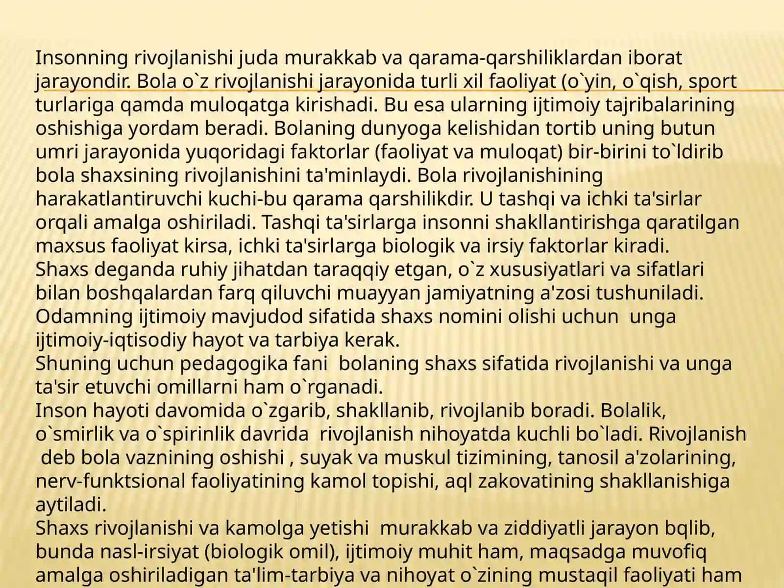 Sotsium tushunchasi. Sotsium va bolasining ilkijtimoiy lavhalar 4