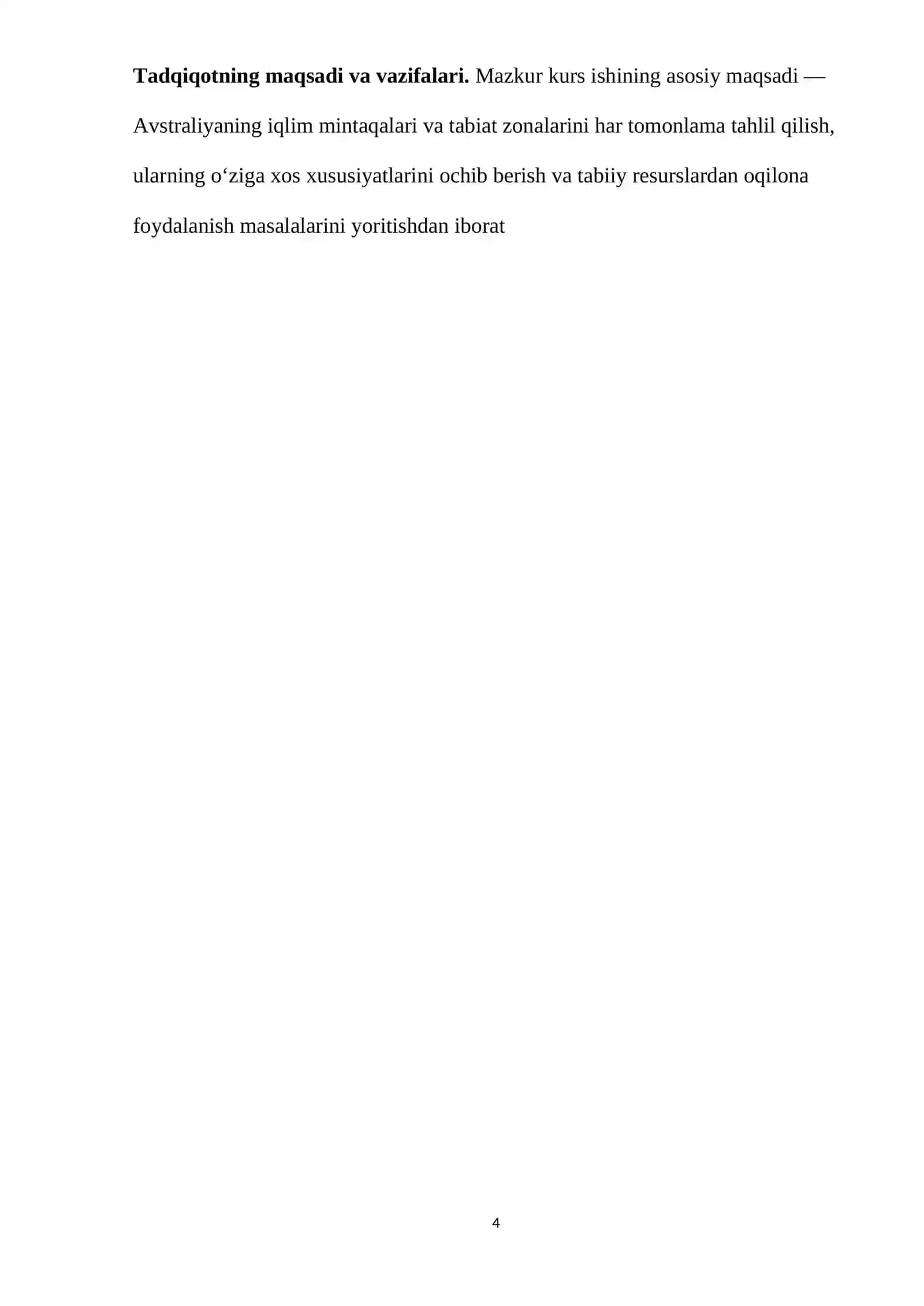 AVSTRALIYA IQLIMI, IQLIM MINTАQАLАRI VA TАBIAT ZОNАLАRI 4