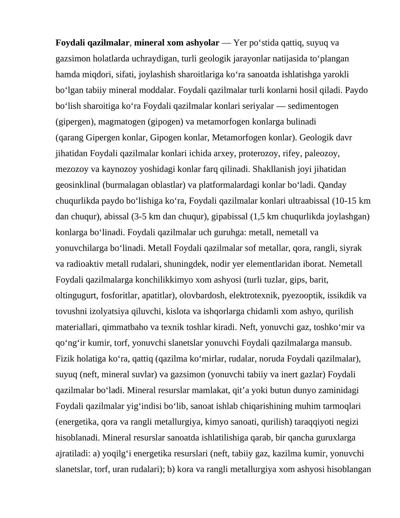 Foydali qazilma va puch tog' jinslarini tezkorlikda hisobga olishda marksheyderlik ishlari 4