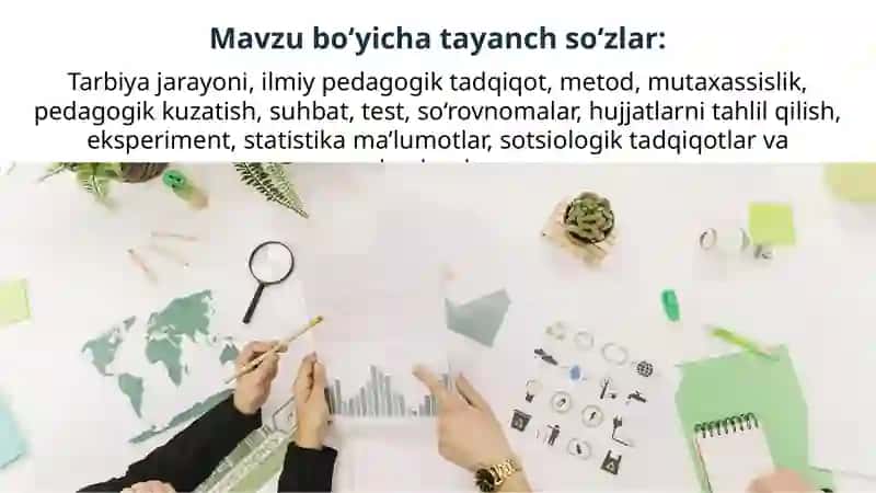 PEDAGOGIKANING TADQIQOT METODLARI 4