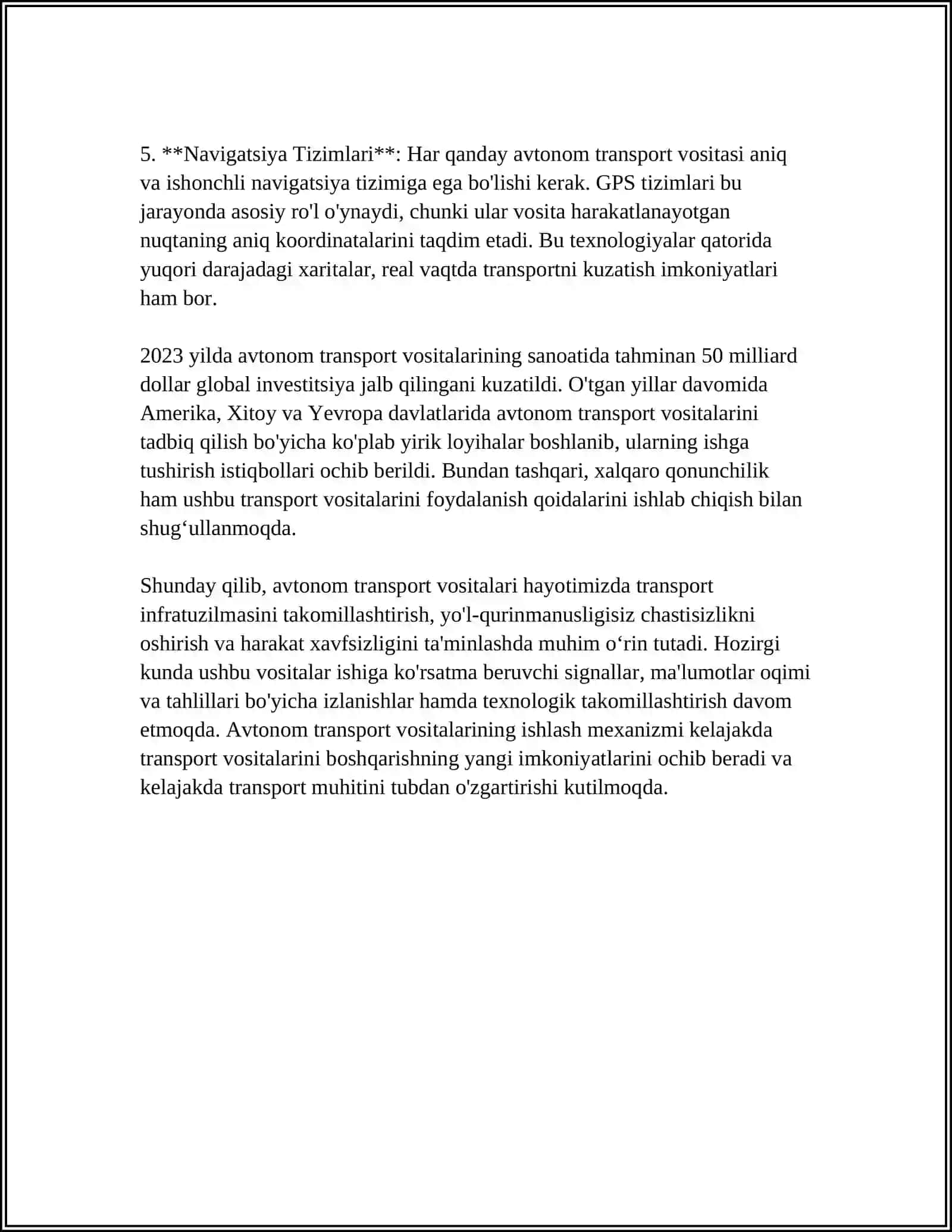 AVTONOM TRANSPORT VOSITALARI VA KIBRXAVFSIZLIK XAFLARI 4
