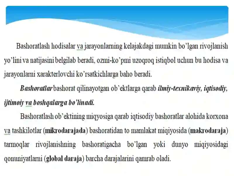 Iqtisodiy jarayonlarni bashoratlash 4
