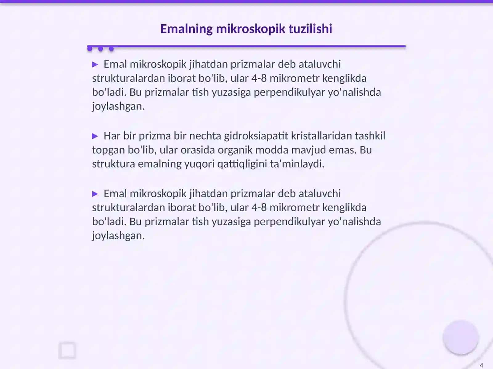 Tishlarning anatomiyasi va gistologiyasi 4