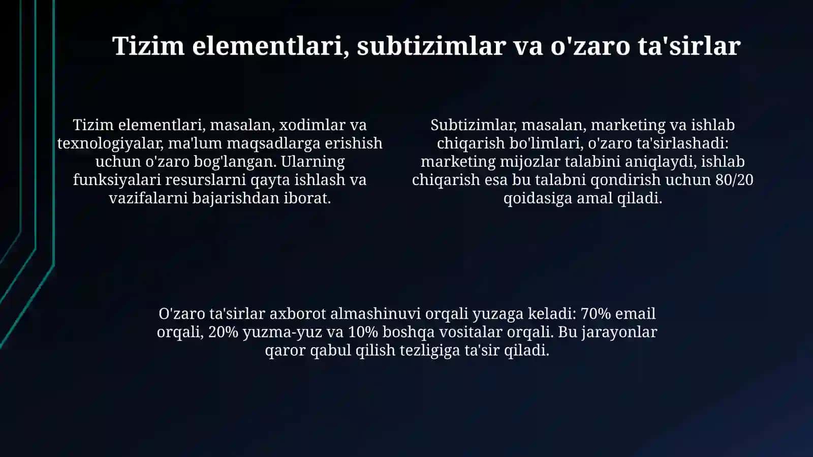 Murakkab tashkiliy tizim 4