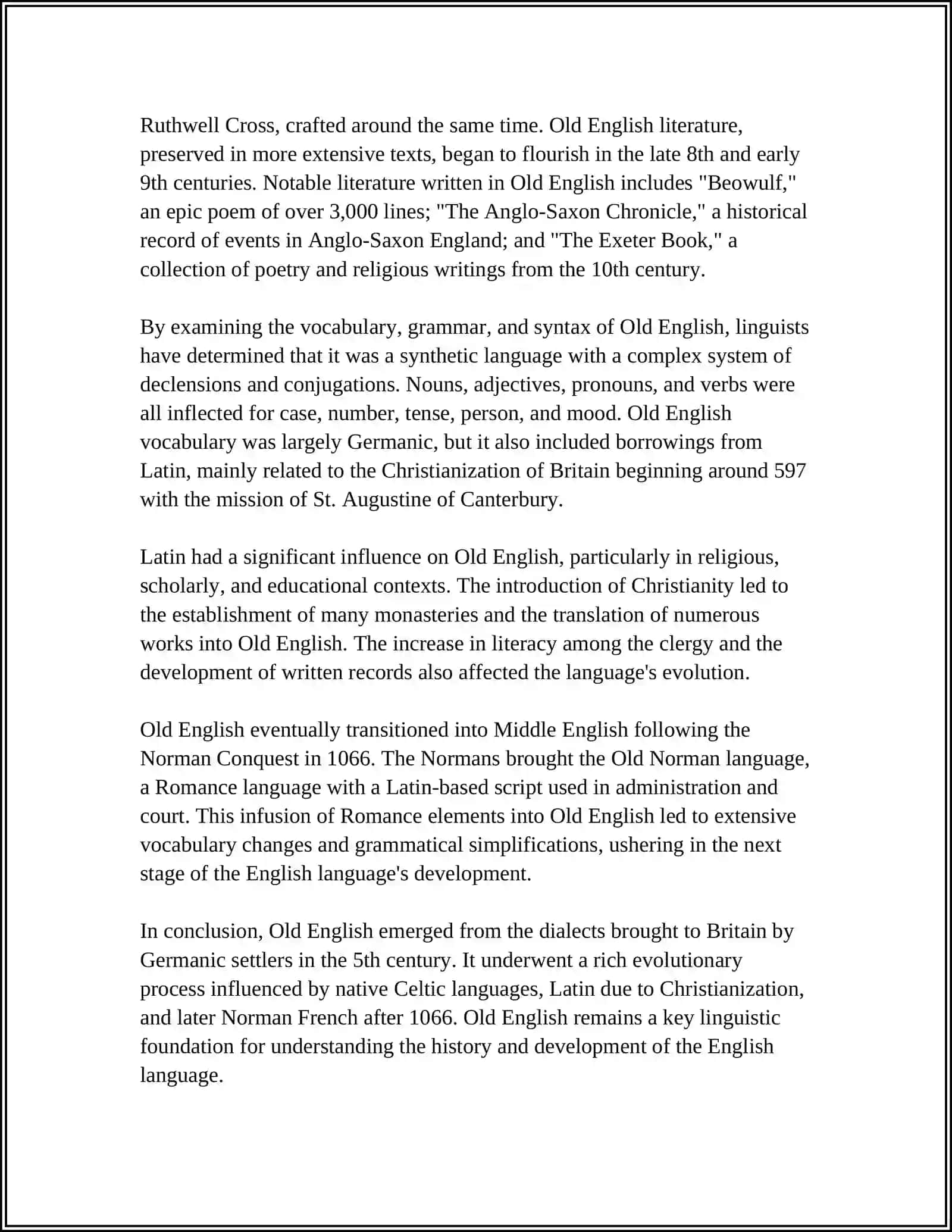 OLD ENGLISH PERIOD 4