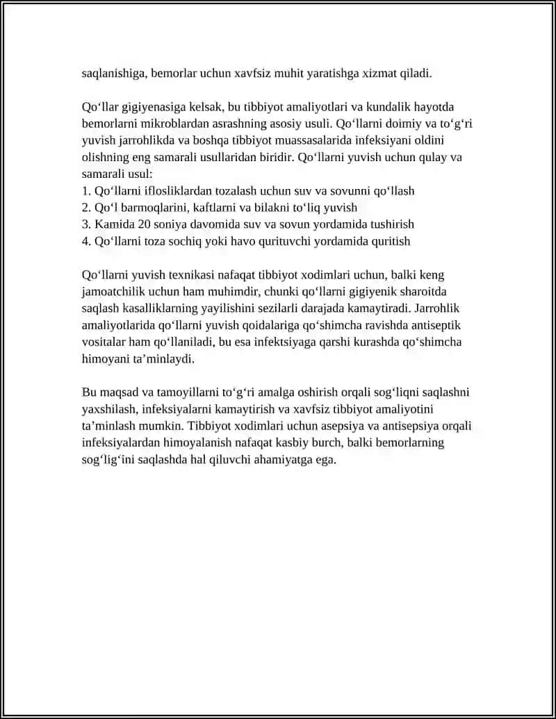 ASETIKA VA ANTISEPTIKA TAMOYILLARI 4