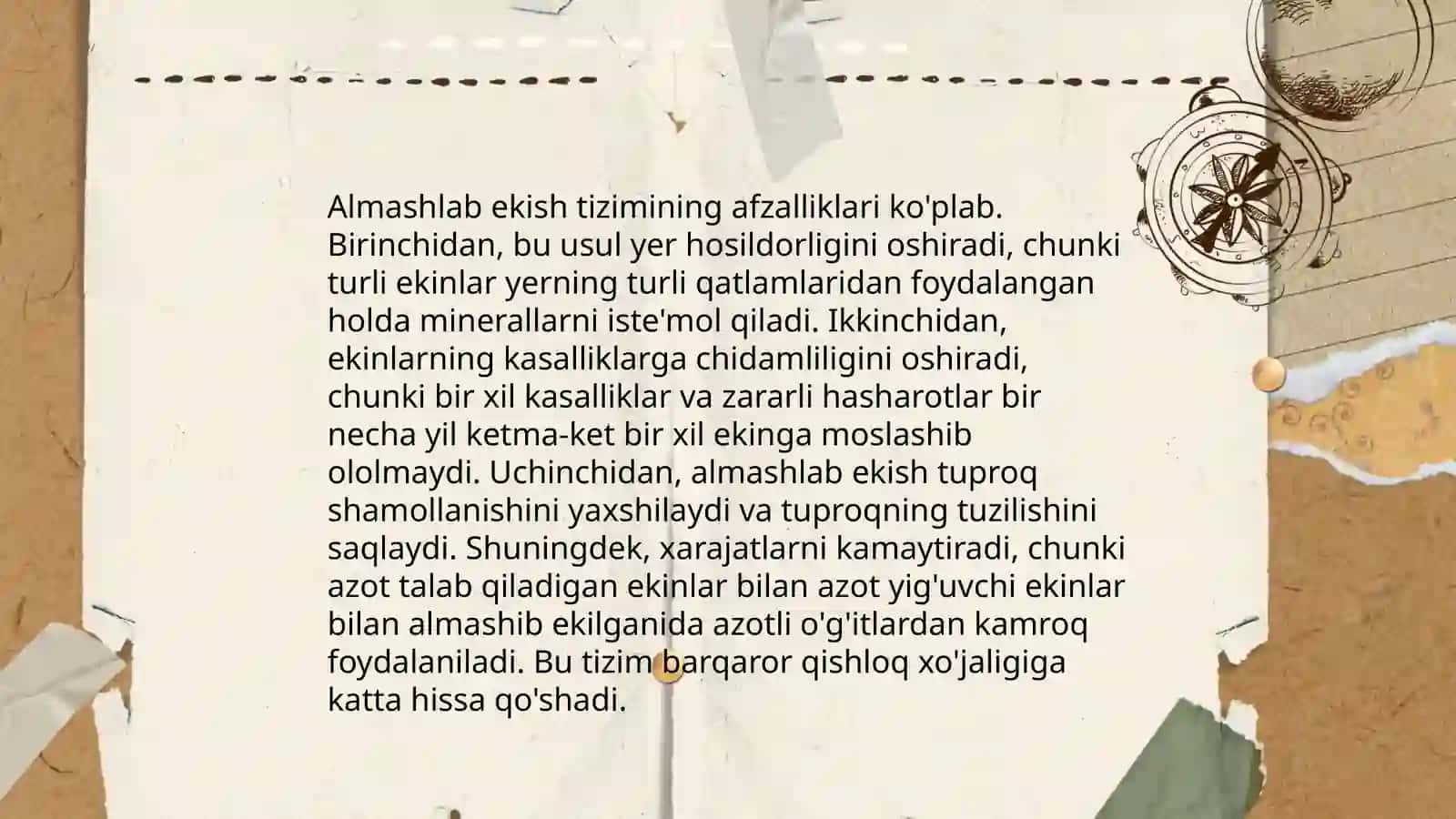 Qisqa rotatsiyali almashlab ekish tizimi 4