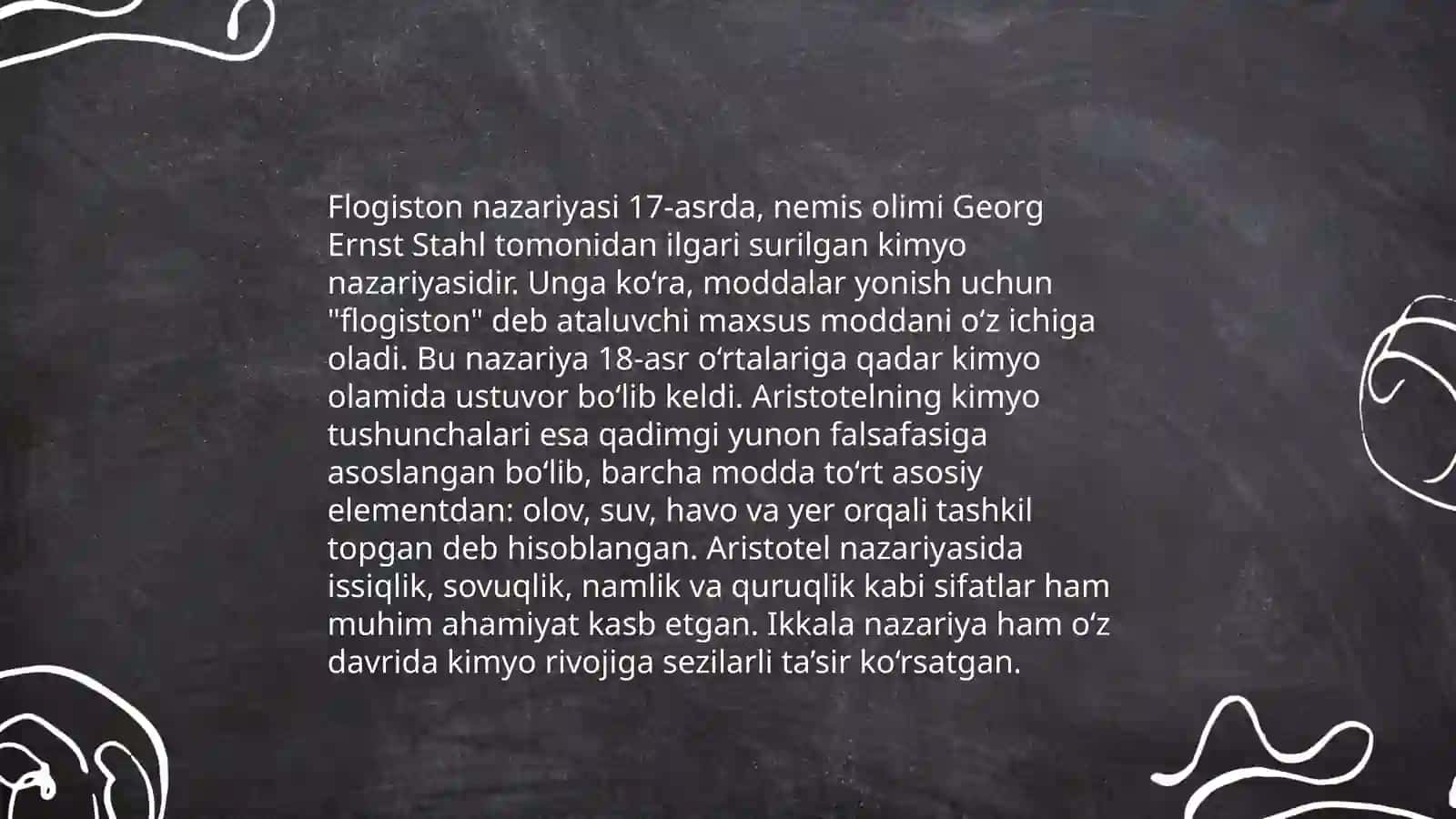 Flogiston nazariyasi va o‘sha zamon ehtiyojlari 4
