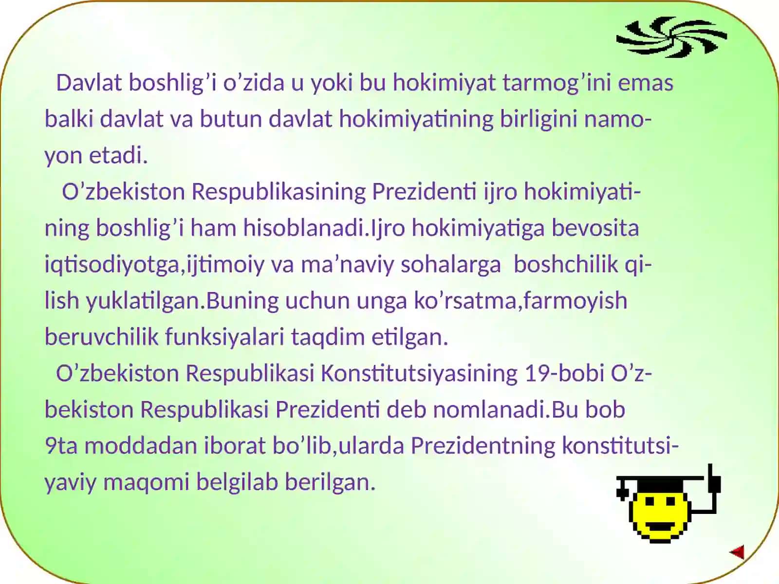 Prezidentlik institutining joriy etilishi 4