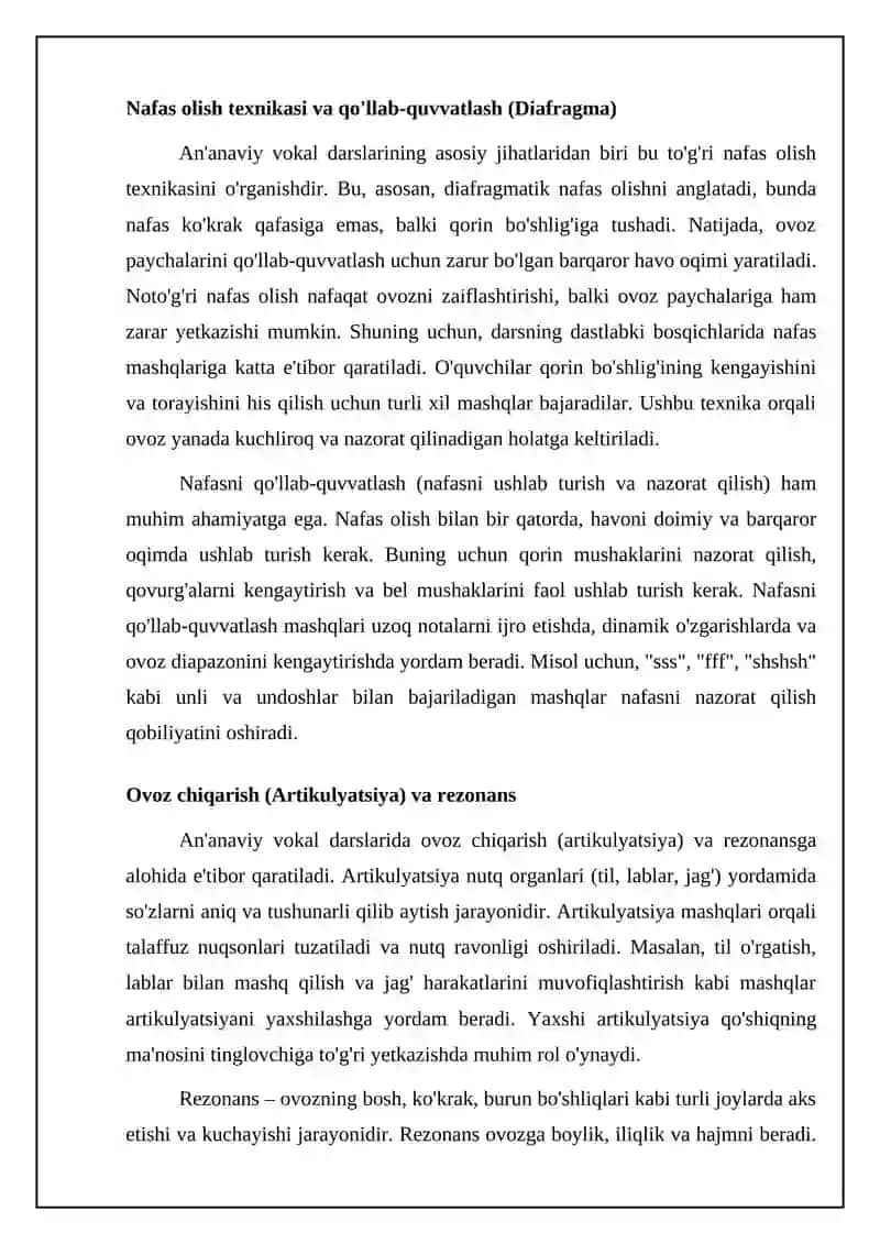 An'anaviy xonandalik saboqlari 4