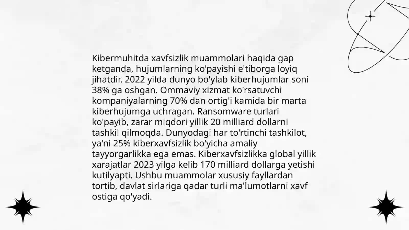 Raqamli xavfsizlik masalalari va uni ta’minlash yo’llari 4