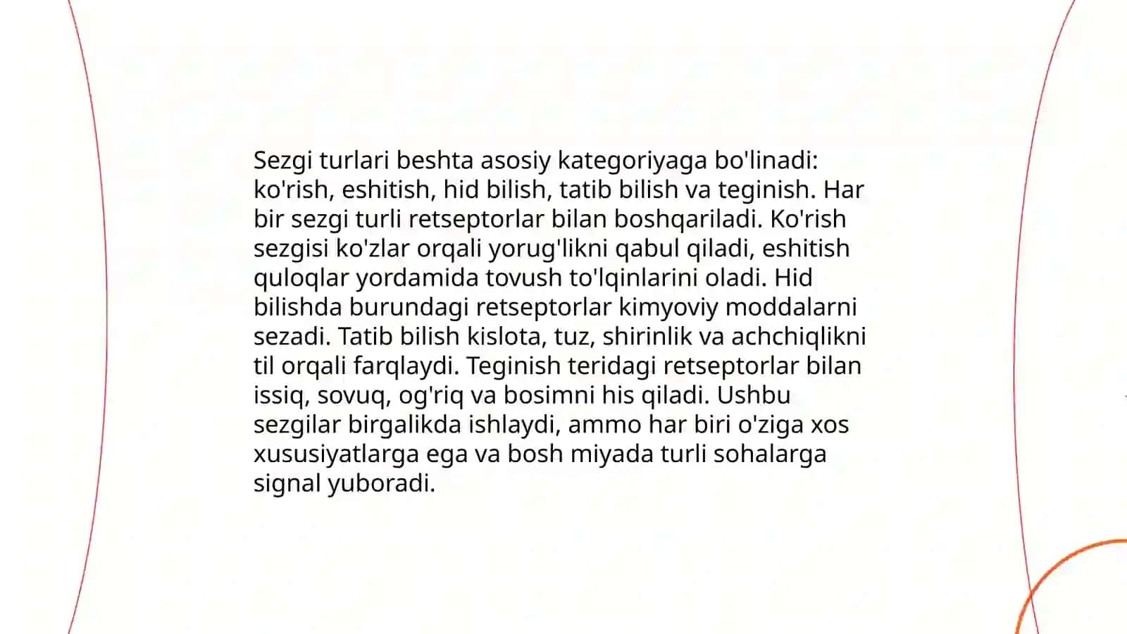 Sezgilar haqida umumiy tushuncha 4