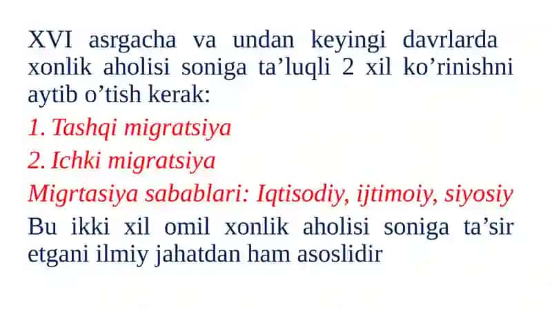 Buxoro xonligi (amirligi)aholisi va  mashg’ulotlari 4
