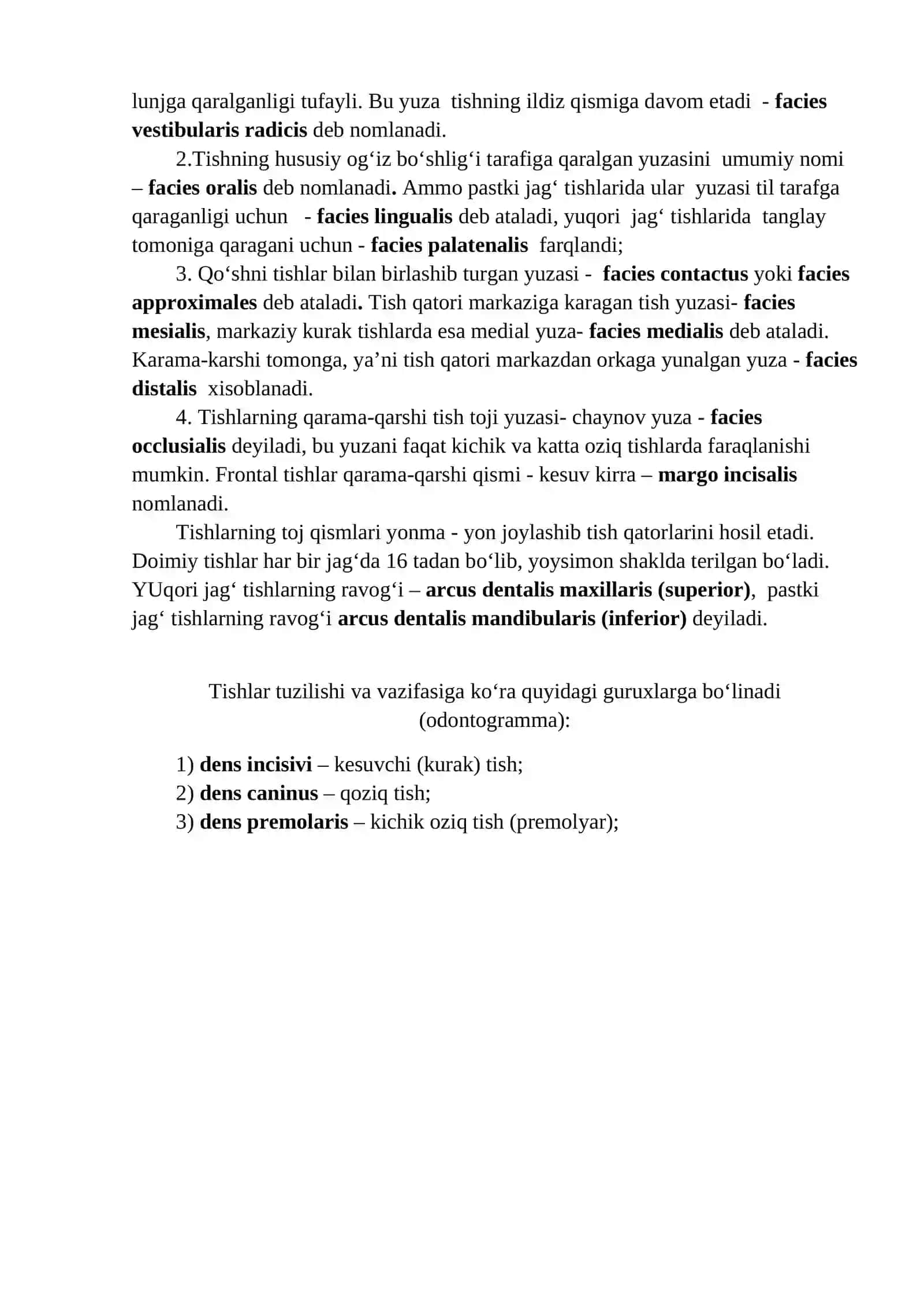 Tishlarning umumiy anatomiyasi 4
