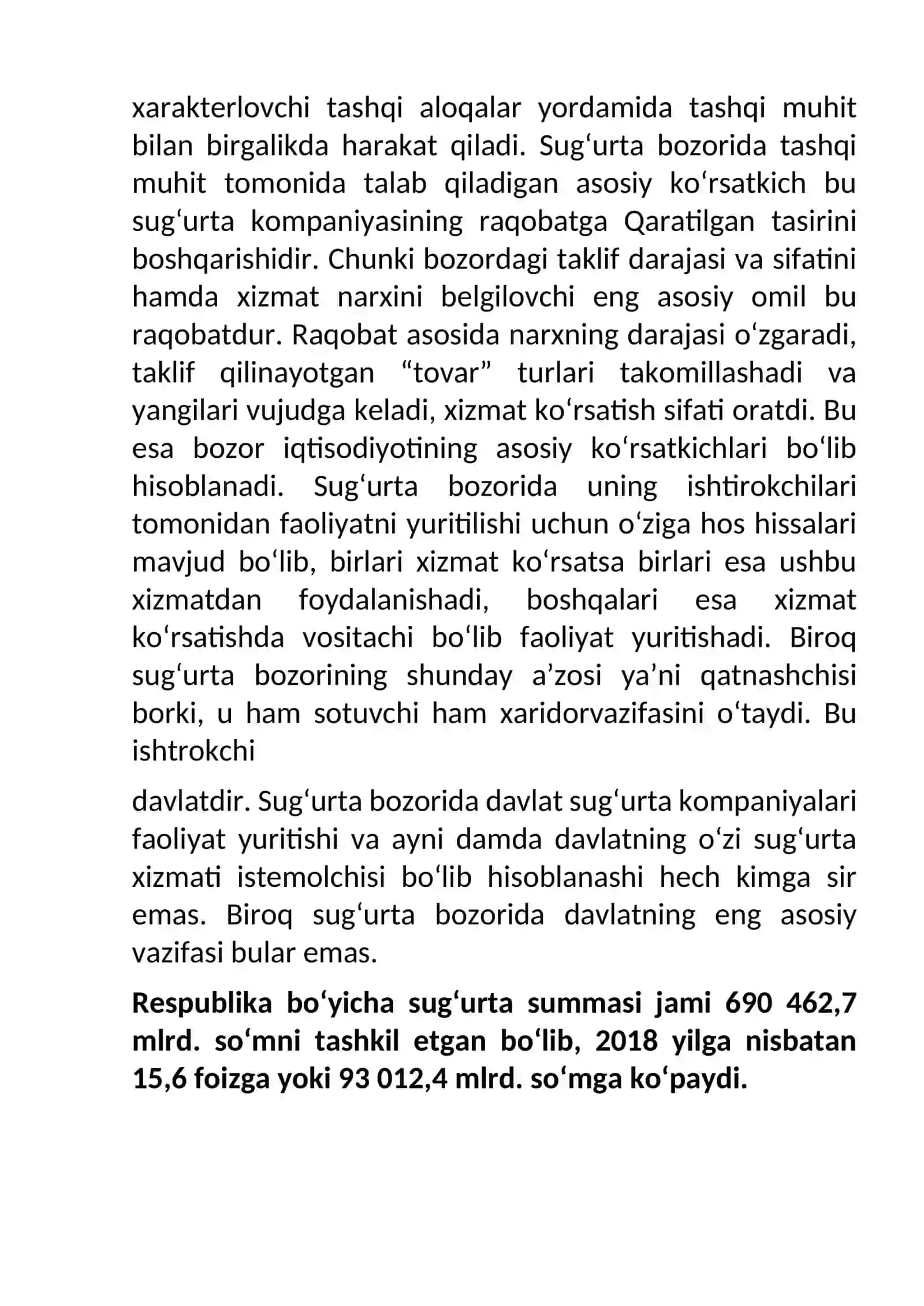 Sug’urta bozorini statistik org’anish 4
