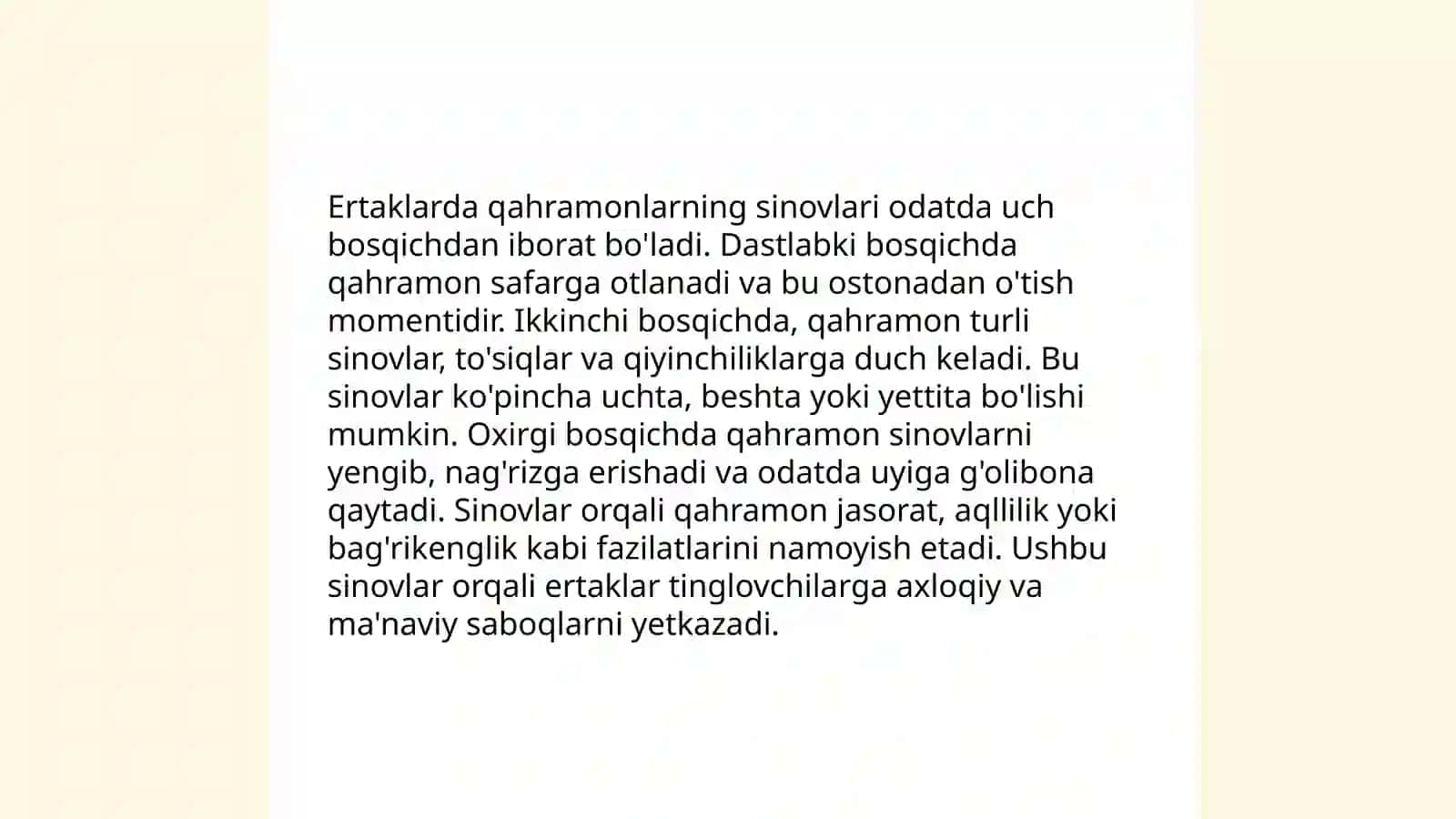 Xalq dostonlari va ertaklarida sinov kompleksi 4