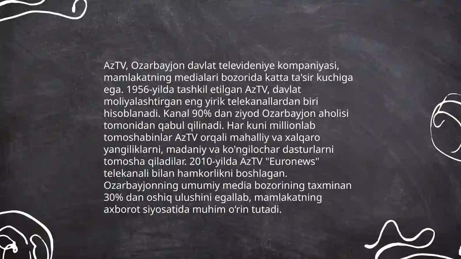 AzTV tarixiy rivojlanishi va o'sishi 4