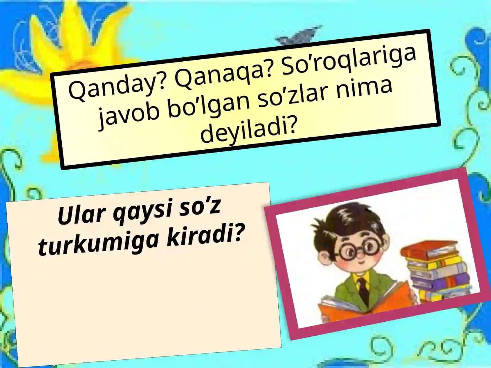 SIFAT SO’Z TURKUMI haqida 4