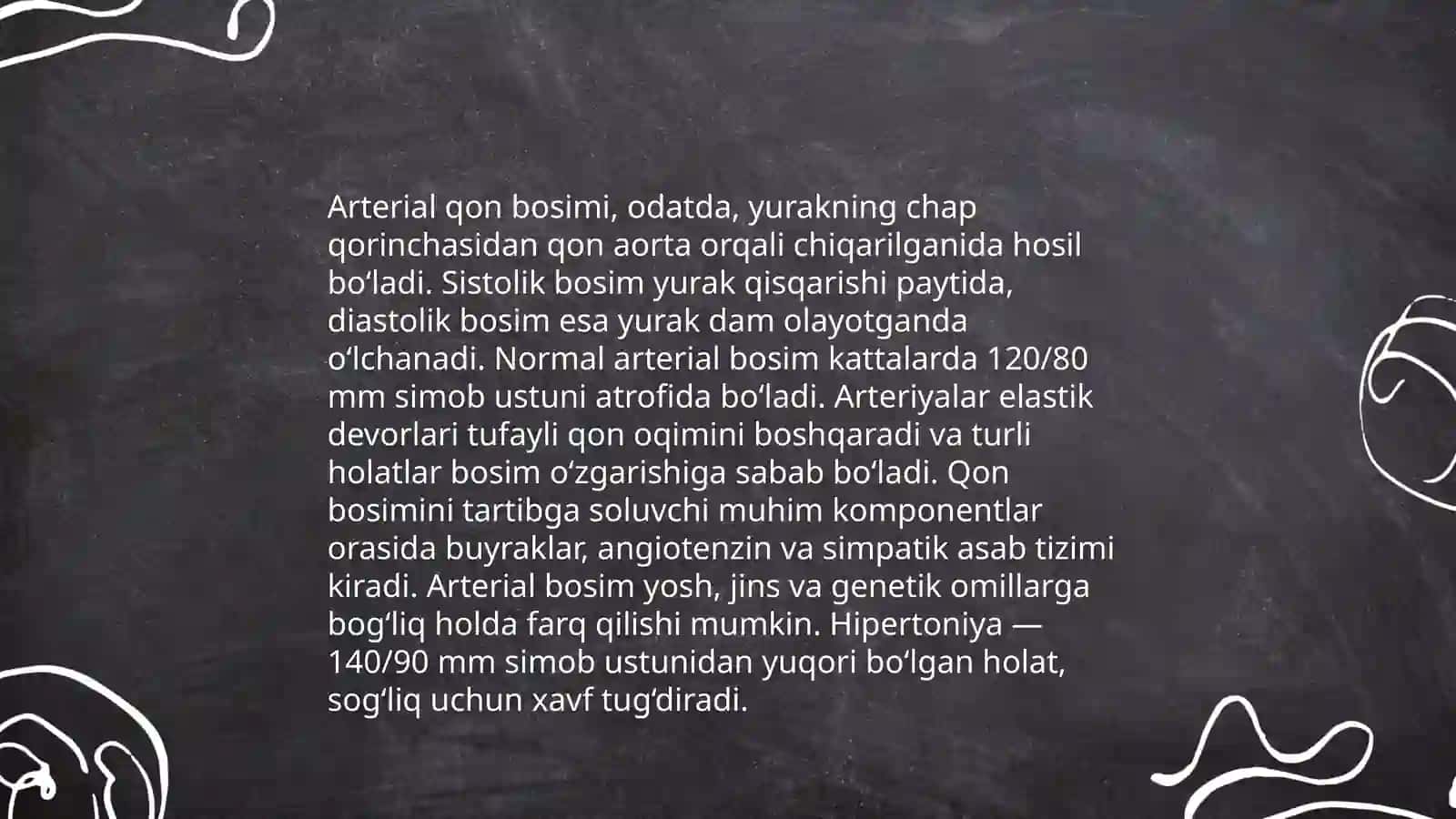 Arterial qon bosimi 4