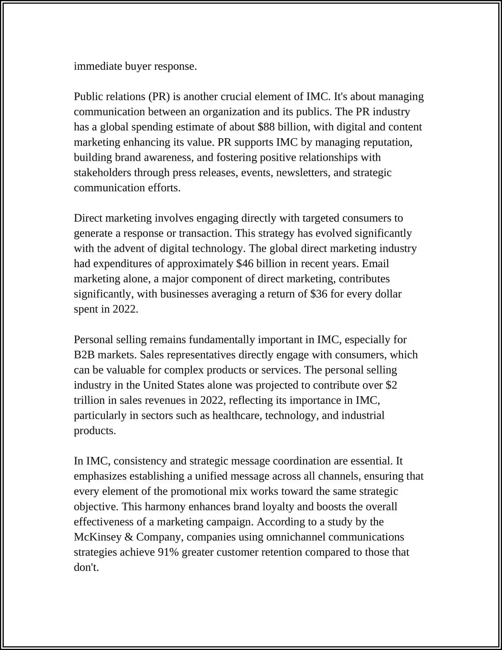 COMMUNICATION AND MARKETING EFFECTIVENESS 4