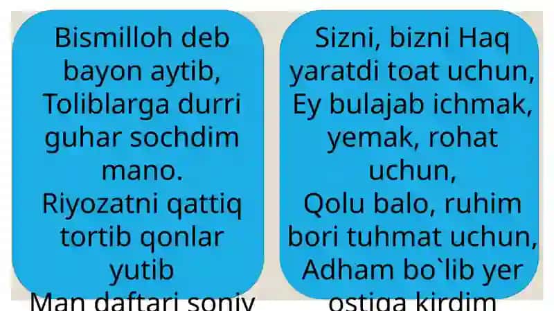 Ahmad Yassaviyning “Hikmatlar’’ asari mavzulari 4