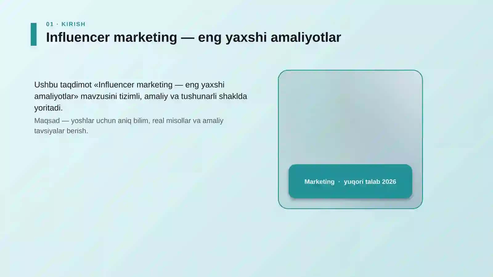 Influencer marketing — eng yaxshi amaliyotlar 4