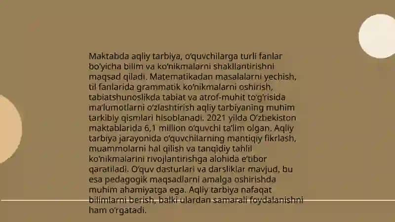 O'quvchilarning aqliy tarbiyasi 4
