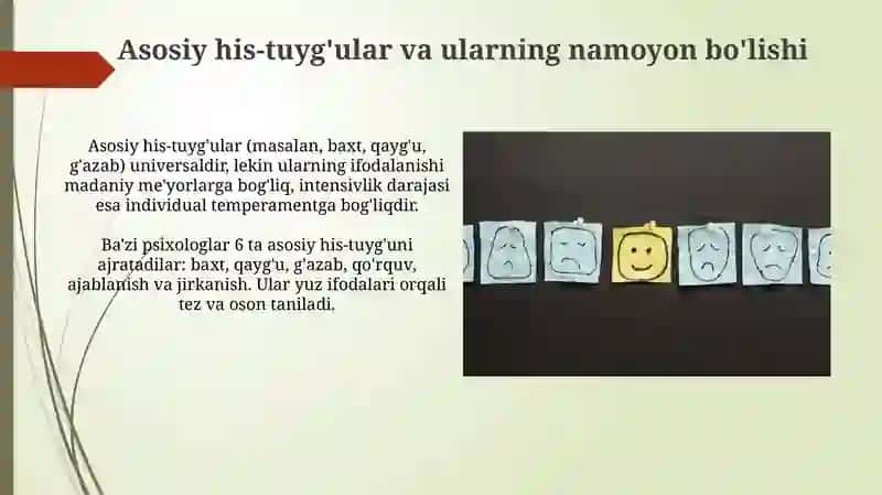 Hissiyotlar spektrining kengligi 4