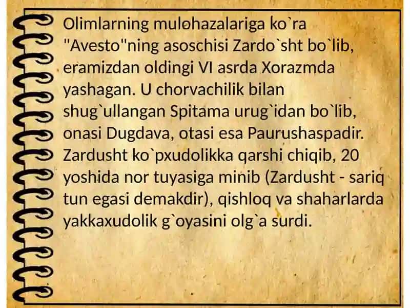 Avestoqadimgiyozmama'rifiyyodgorlik 4