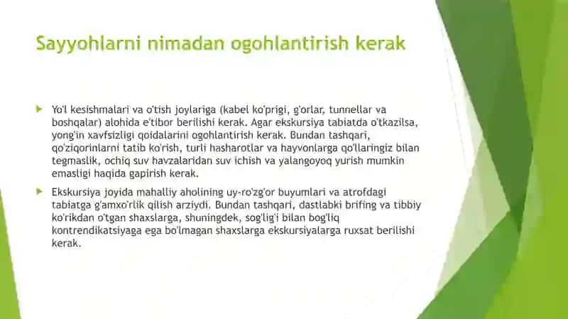 EKSKURSIYANI TASHKIL ETISHDA MOLIYAVIY XAVFSIZLIK 4