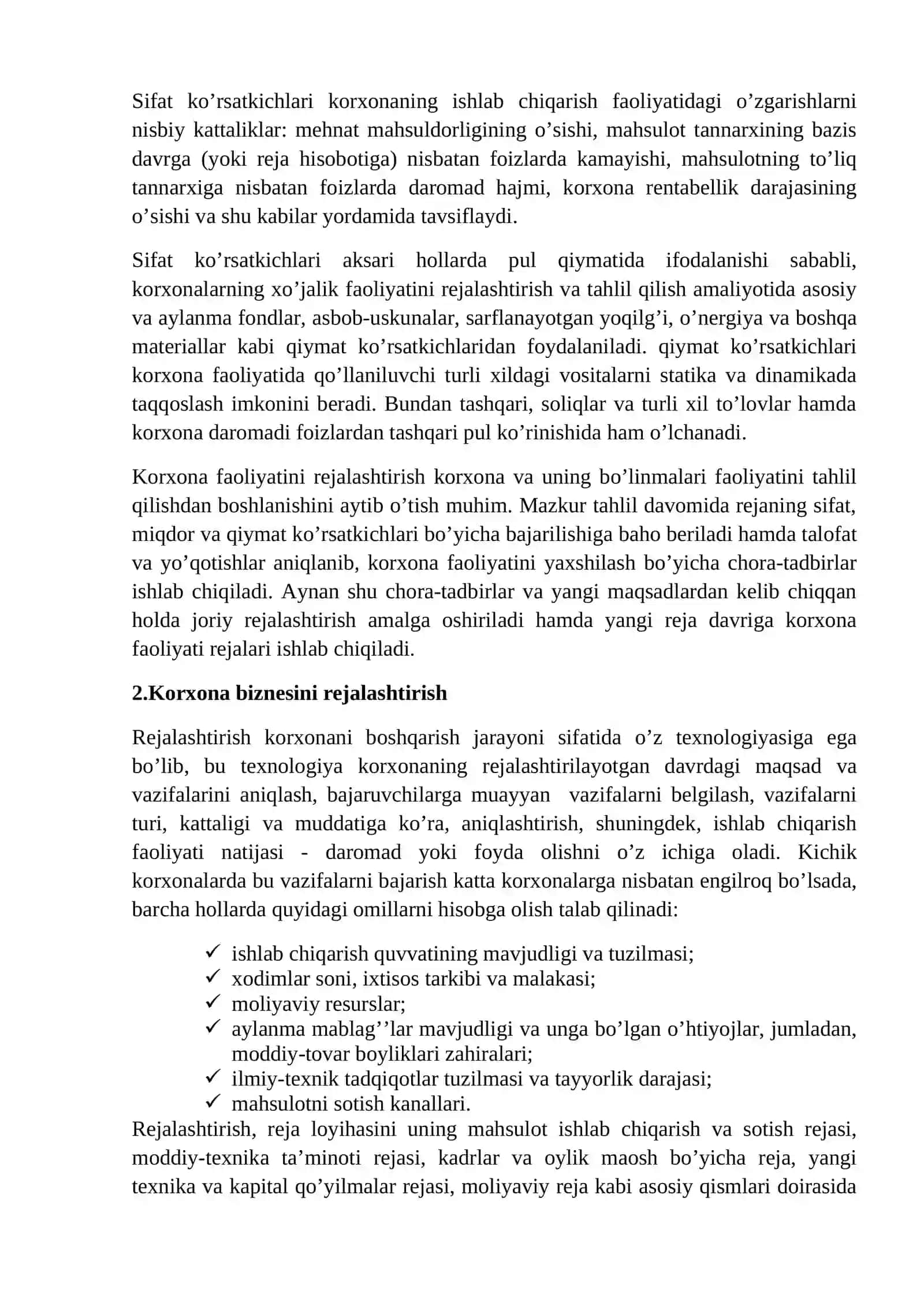8- mavzu. Sanoat korxonalarida rejalashtirish 4