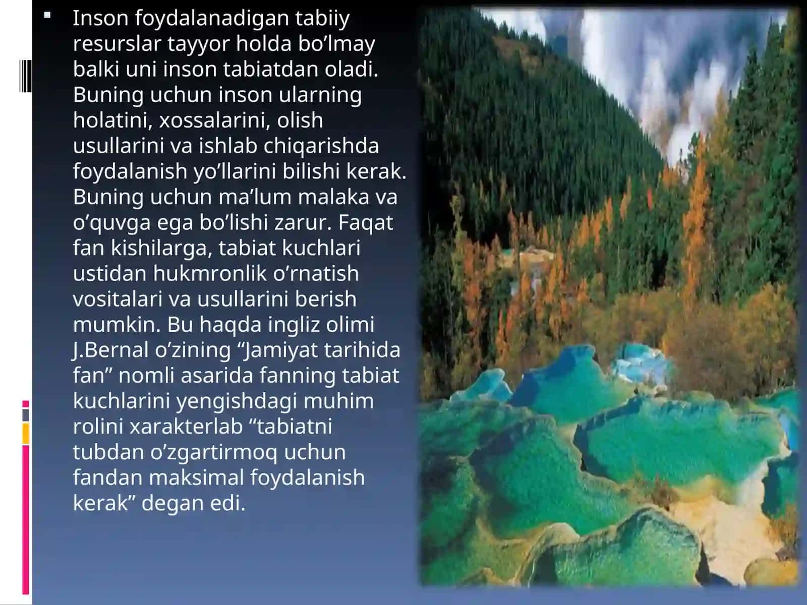 Tabiiy Jismlar va Energiya Turlari 4